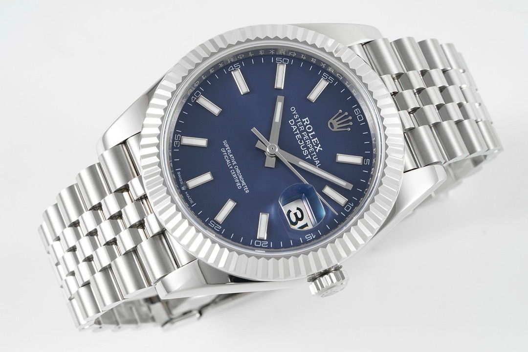 Rolex Datejust Steel Blue Dial Mens 