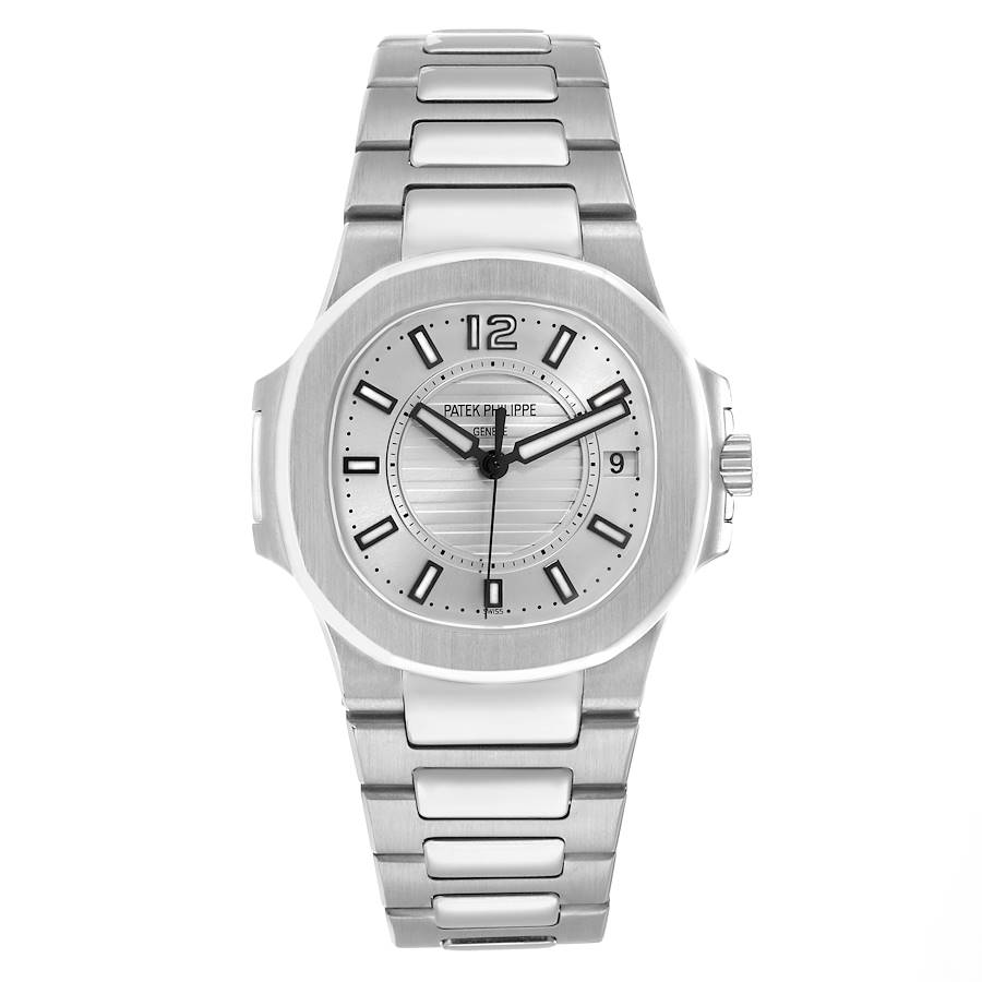 Patek Philippe Nautilus White Gold Silver Dial 32mm