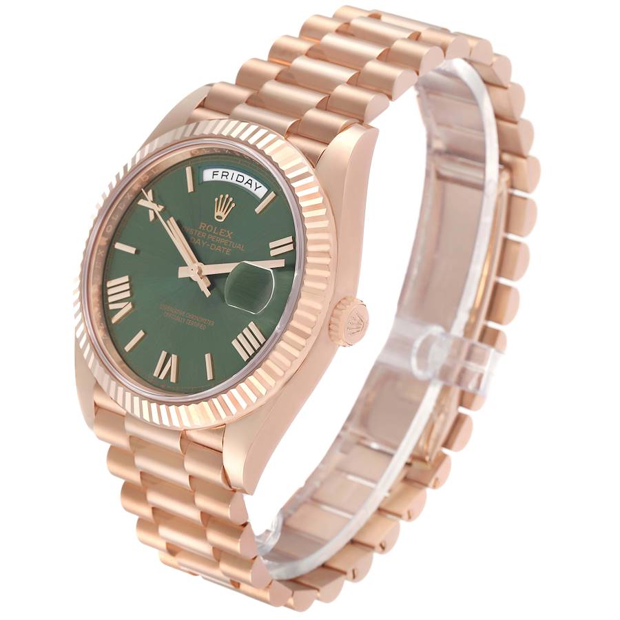 Rolex Day-Date 40 President Rose Gold Green Dial 40 MM