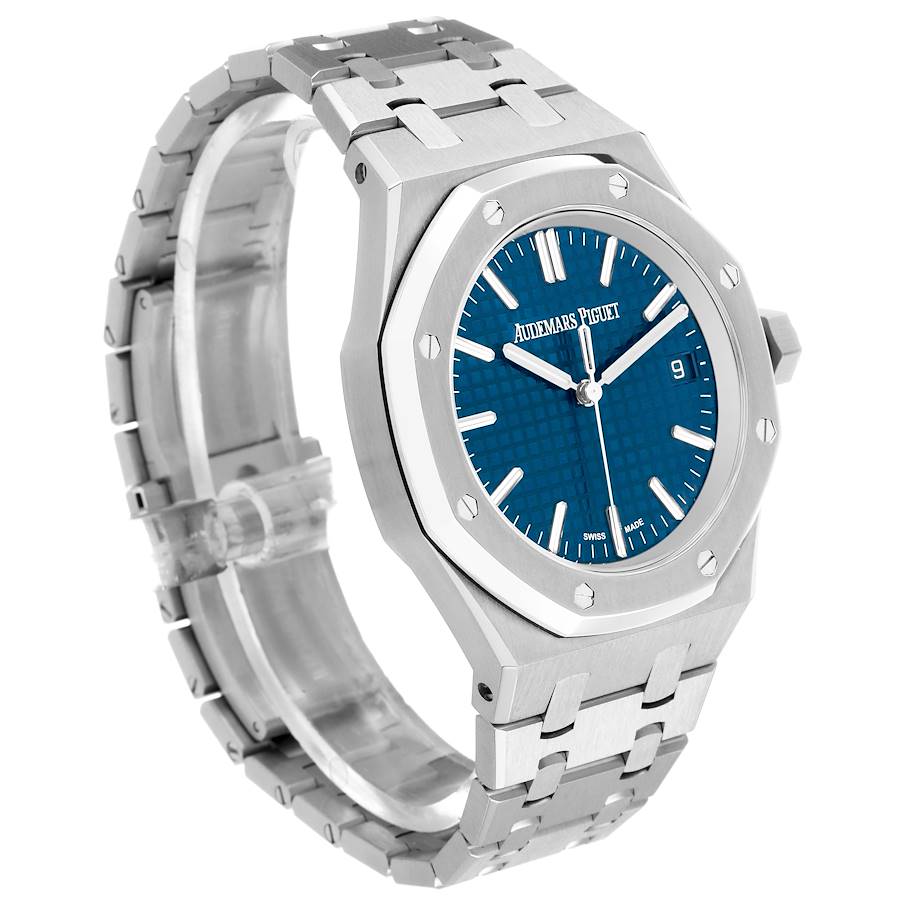  Audemars Piguet Royal Oak Steel Blue Dial Mens