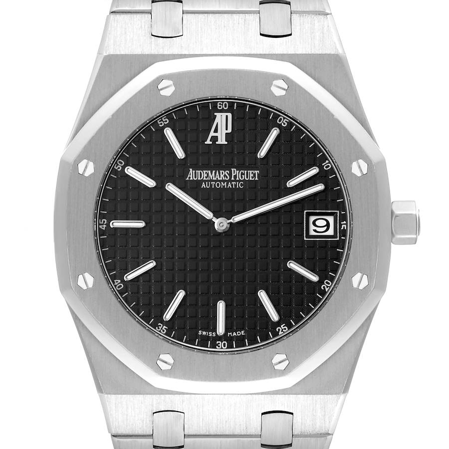 Audemars Piguet Royal Oak Black Dial Steel Mens