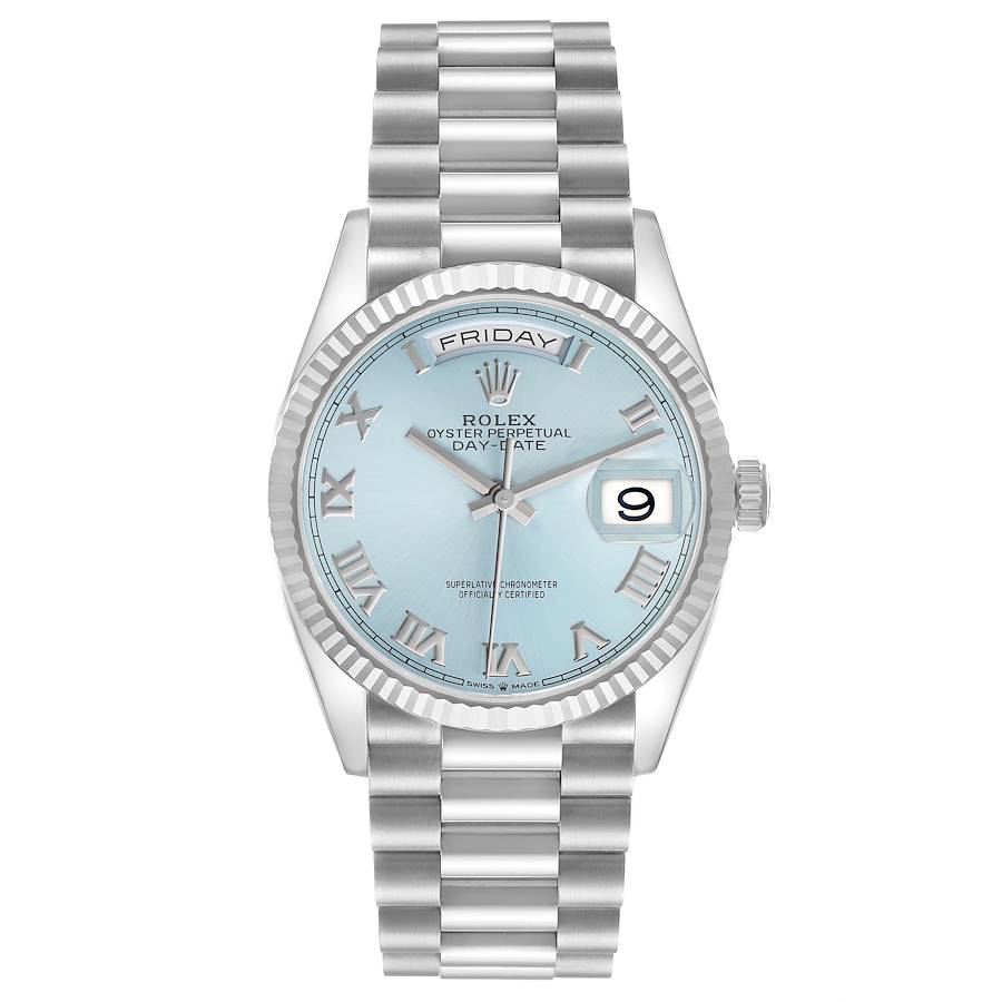 Rolex President Day-Date Platinum Ice Blue Dial