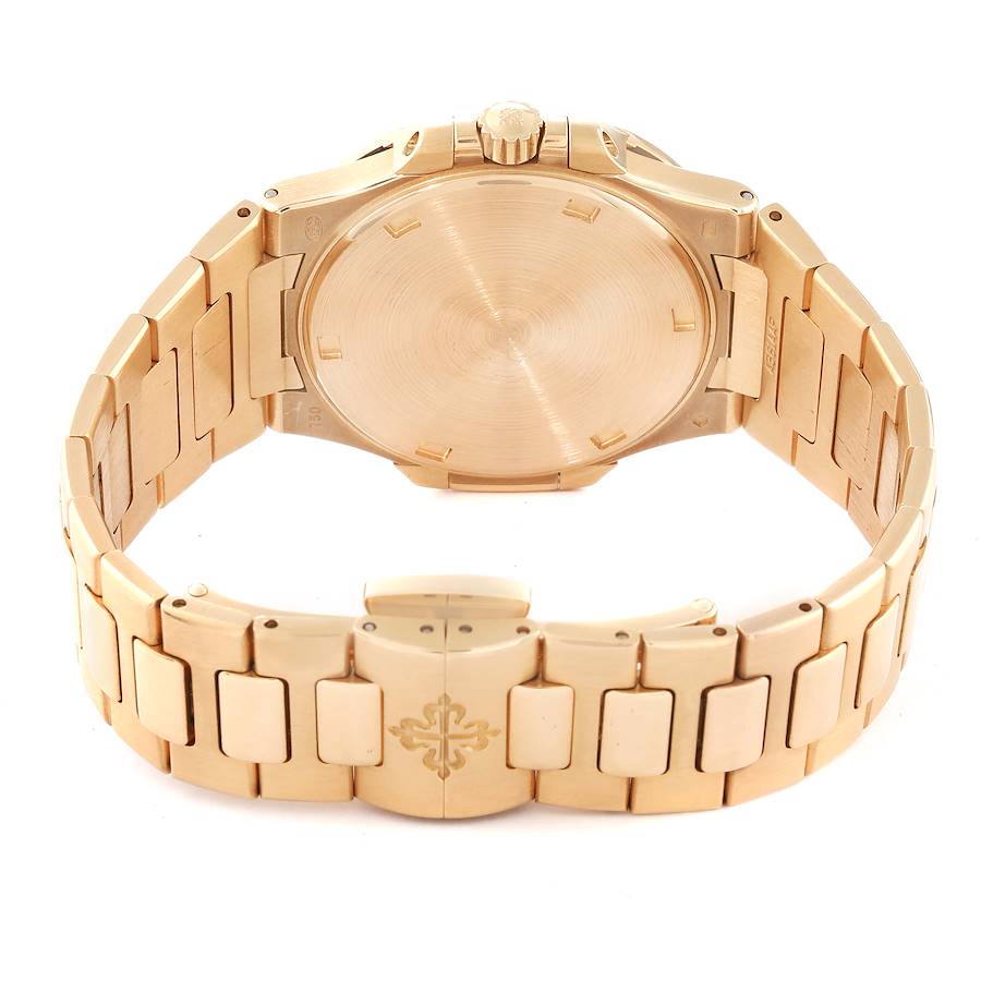 atek Philippe Nautilus Rose Gold Slate Dial 41 mm