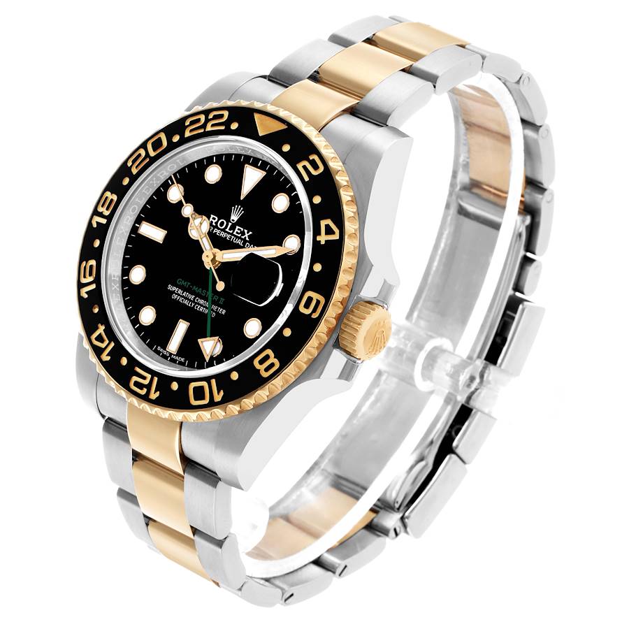  Rolex GMT Master II Steel Yellow Gold Mens Watch