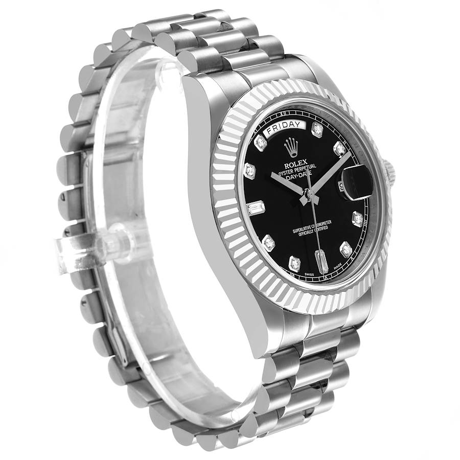 Rolex President Day-Date II Black Face 40MM