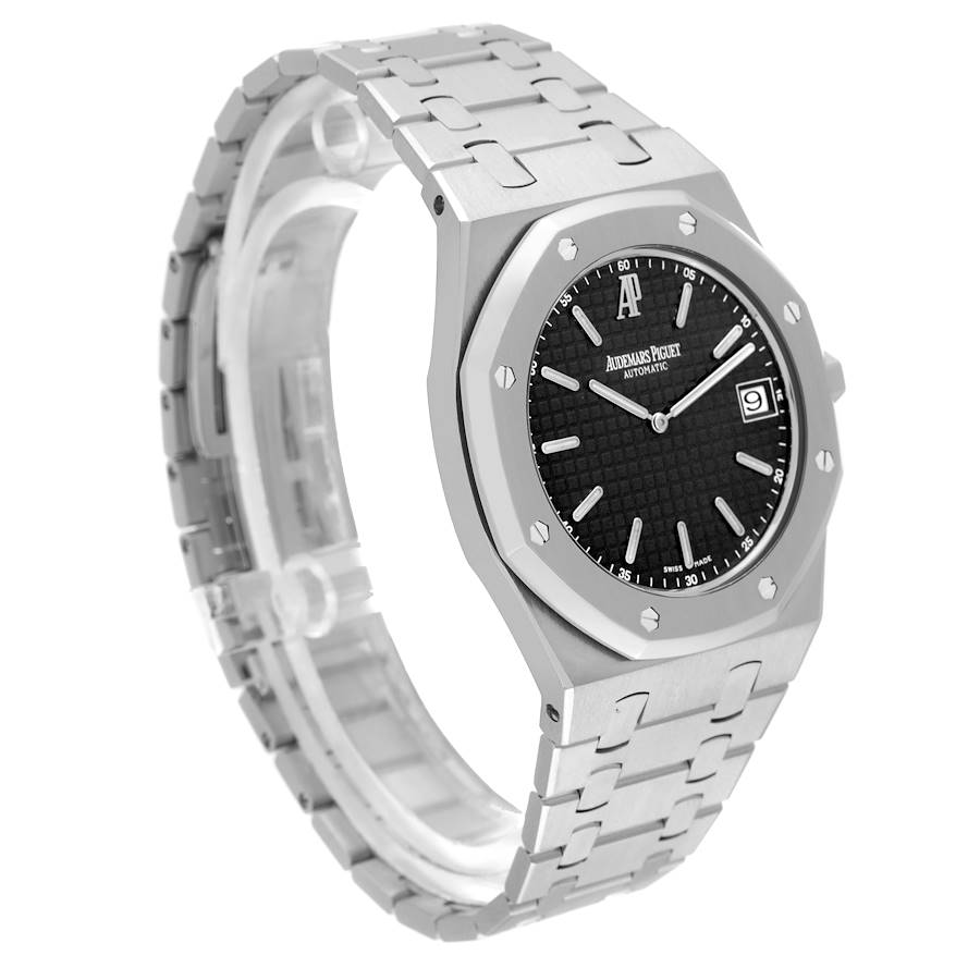 Audemars Piguet Royal Oak Black Dial Steel Mens