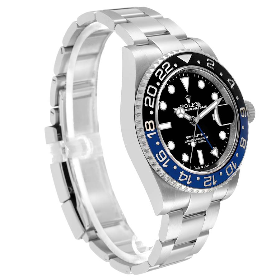 Rolex GMT Master II Steel Batman Bezel Mens