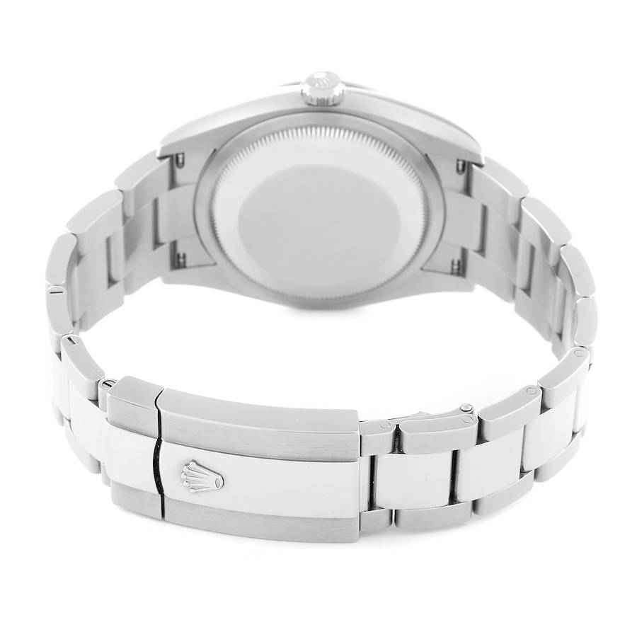 Rolex Datejust Steel White Gold Mint Green Dial Mens Watch