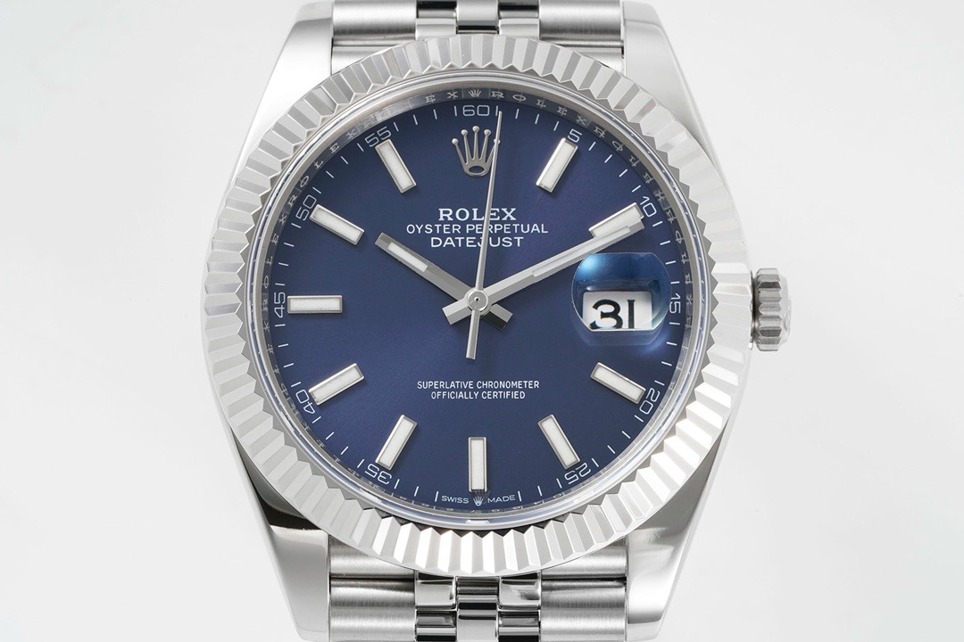 Rolex Datejust Steel Blue Dial Mens 
