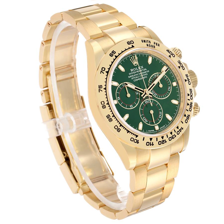Rolex Daytona Yellow Gold John Mayer Green Mens 40MM