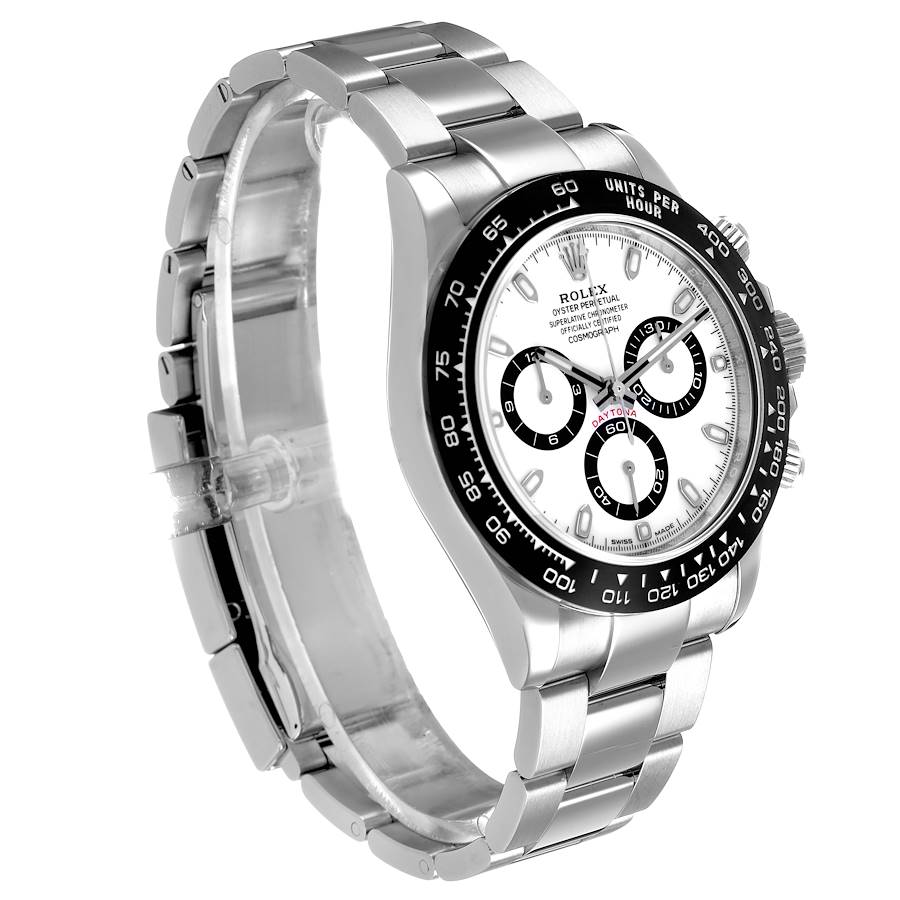 Daytona Steel White Panda Dial Ceramic Bezel Mens