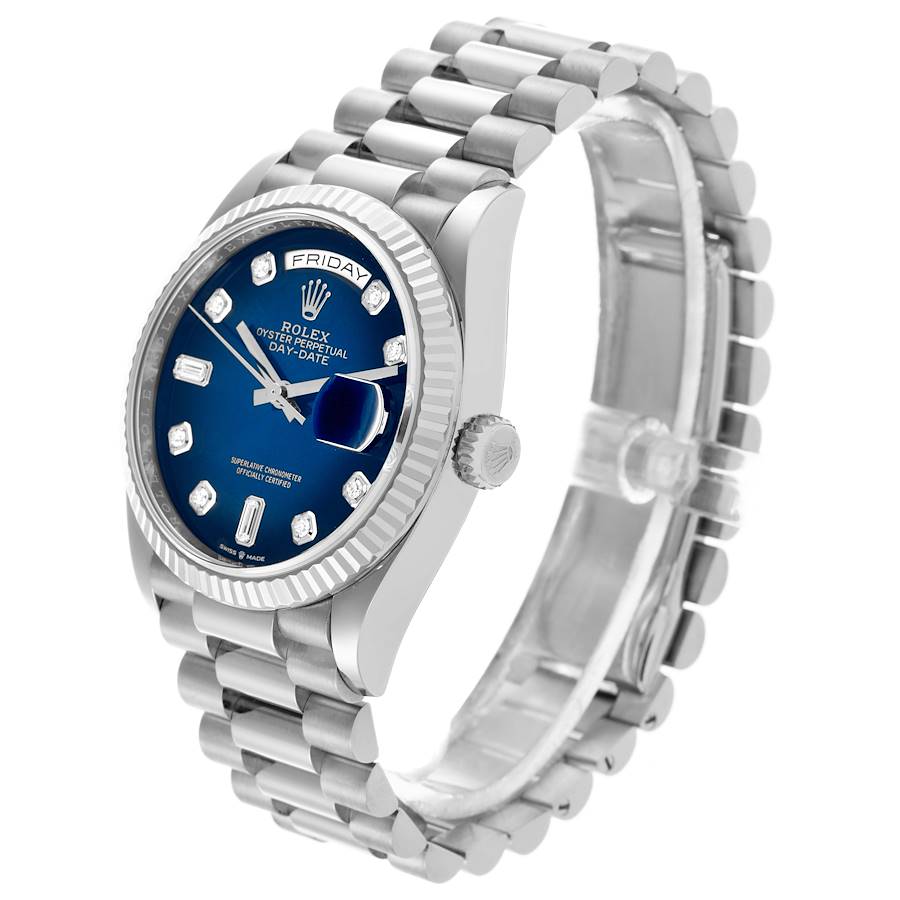   Rolex President Day-Date White Gold Blue 36 MM