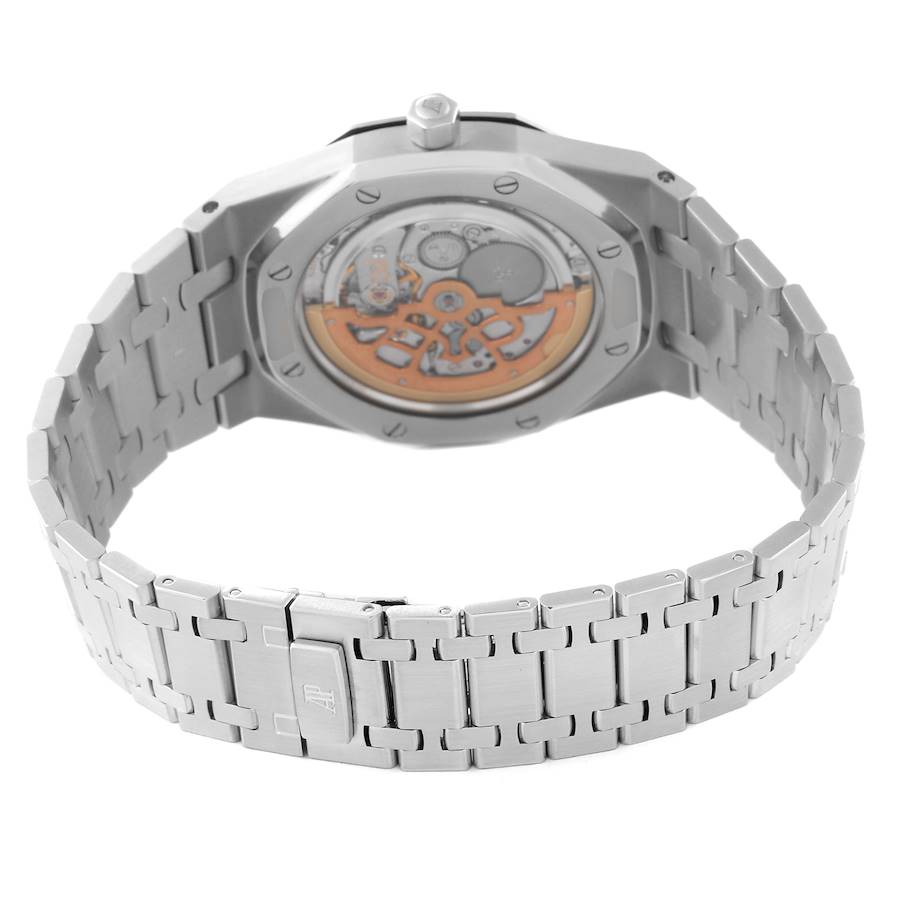 Audemars Piguet Royal Oak Black Dial Steel Mens