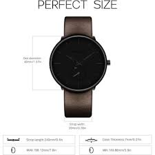 Minimalist Black Leather Watch