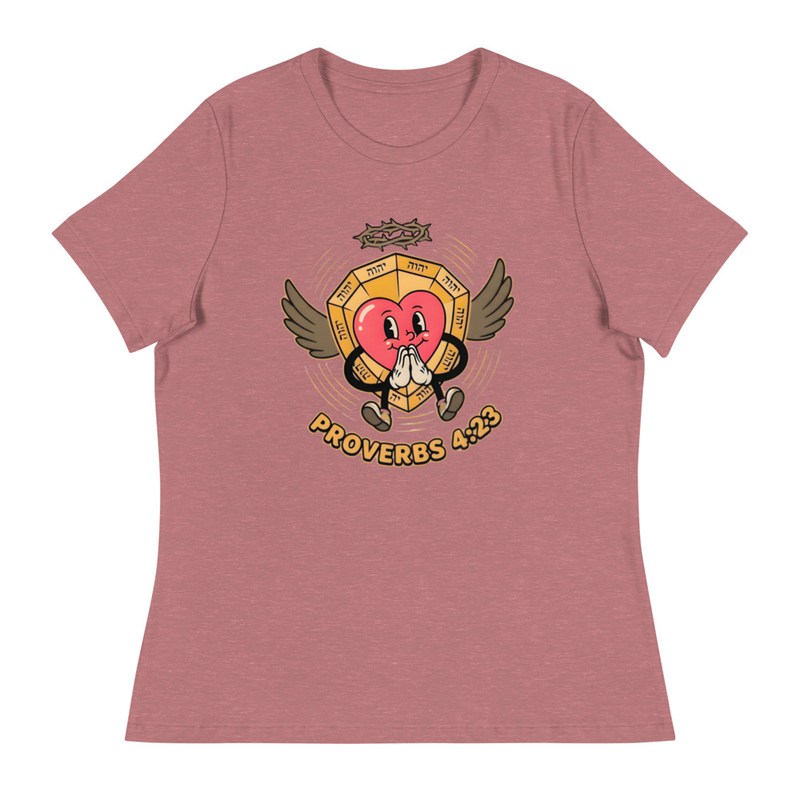 Women's Relaxed Heart Rubber Hose T-Shirt