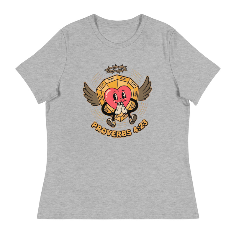 Women's Relaxed Heart Rubber Hose T-Shirt