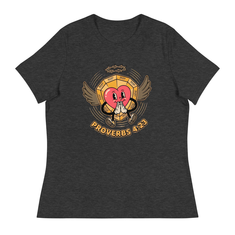 Women's Relaxed Heart Rubber Hose T-Shirt