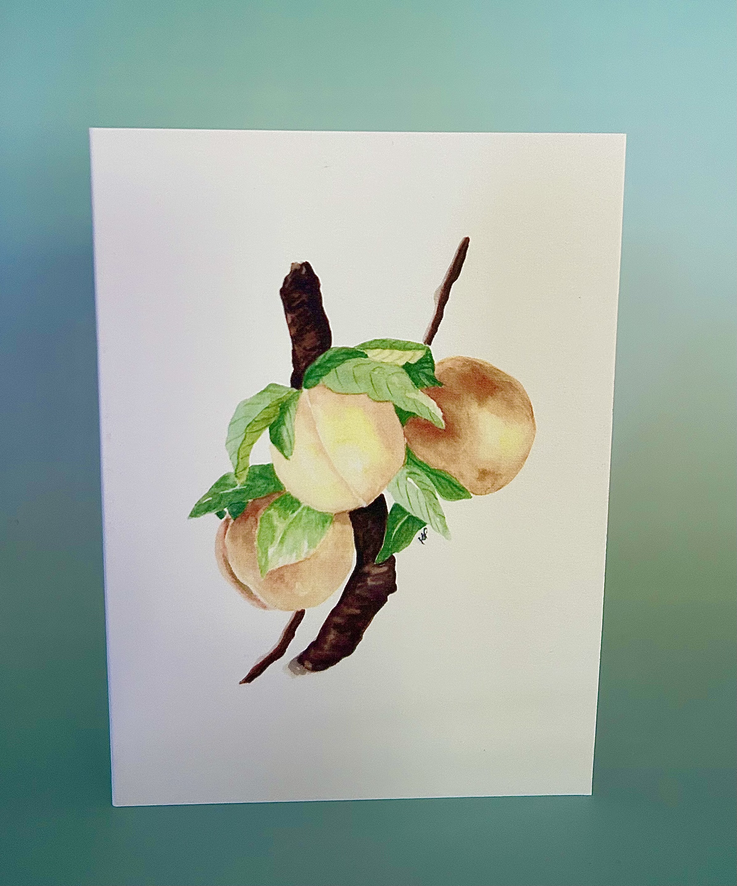 Peaches Greeting Card