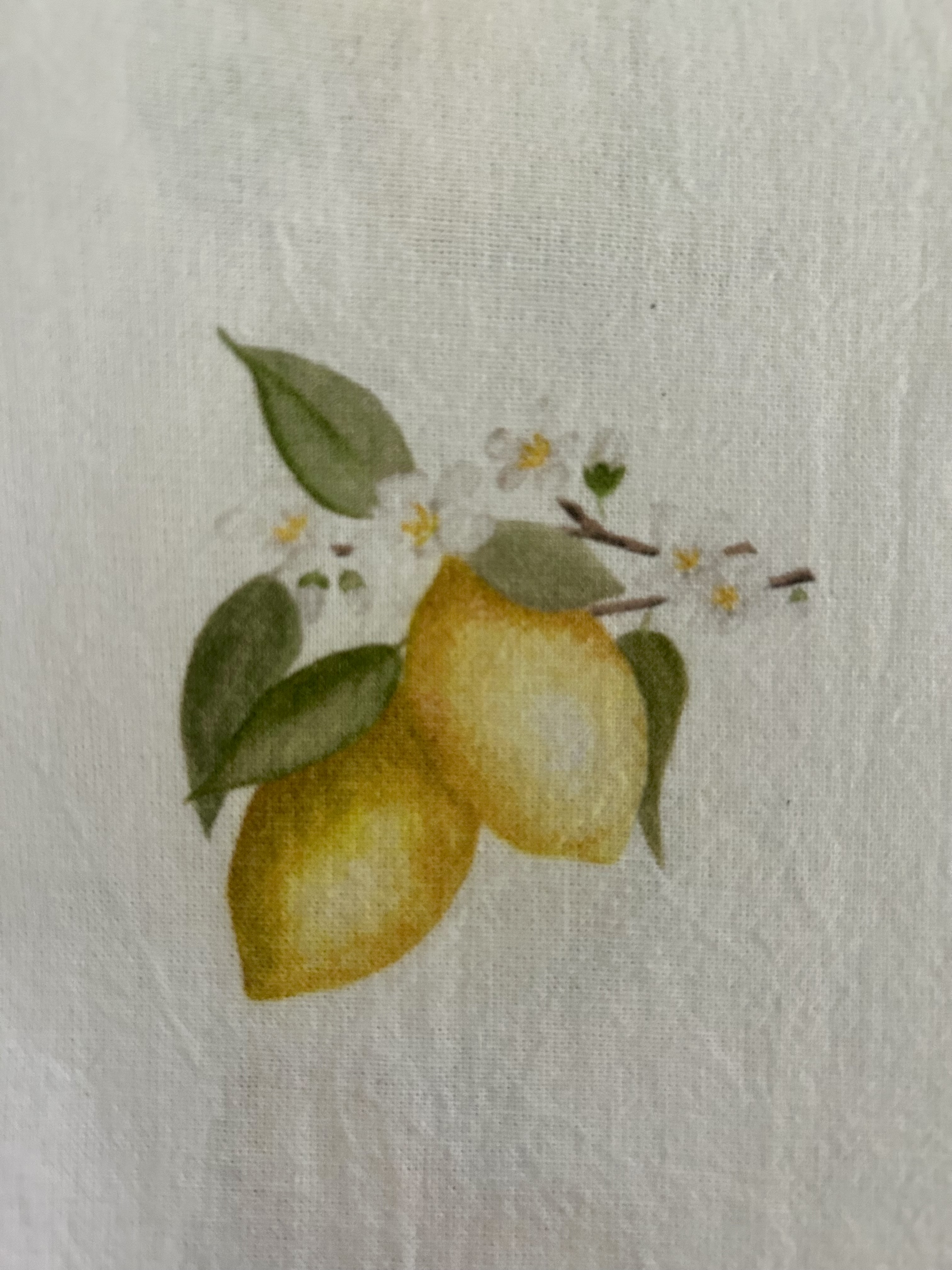 Lemon Pattern Tea Towel