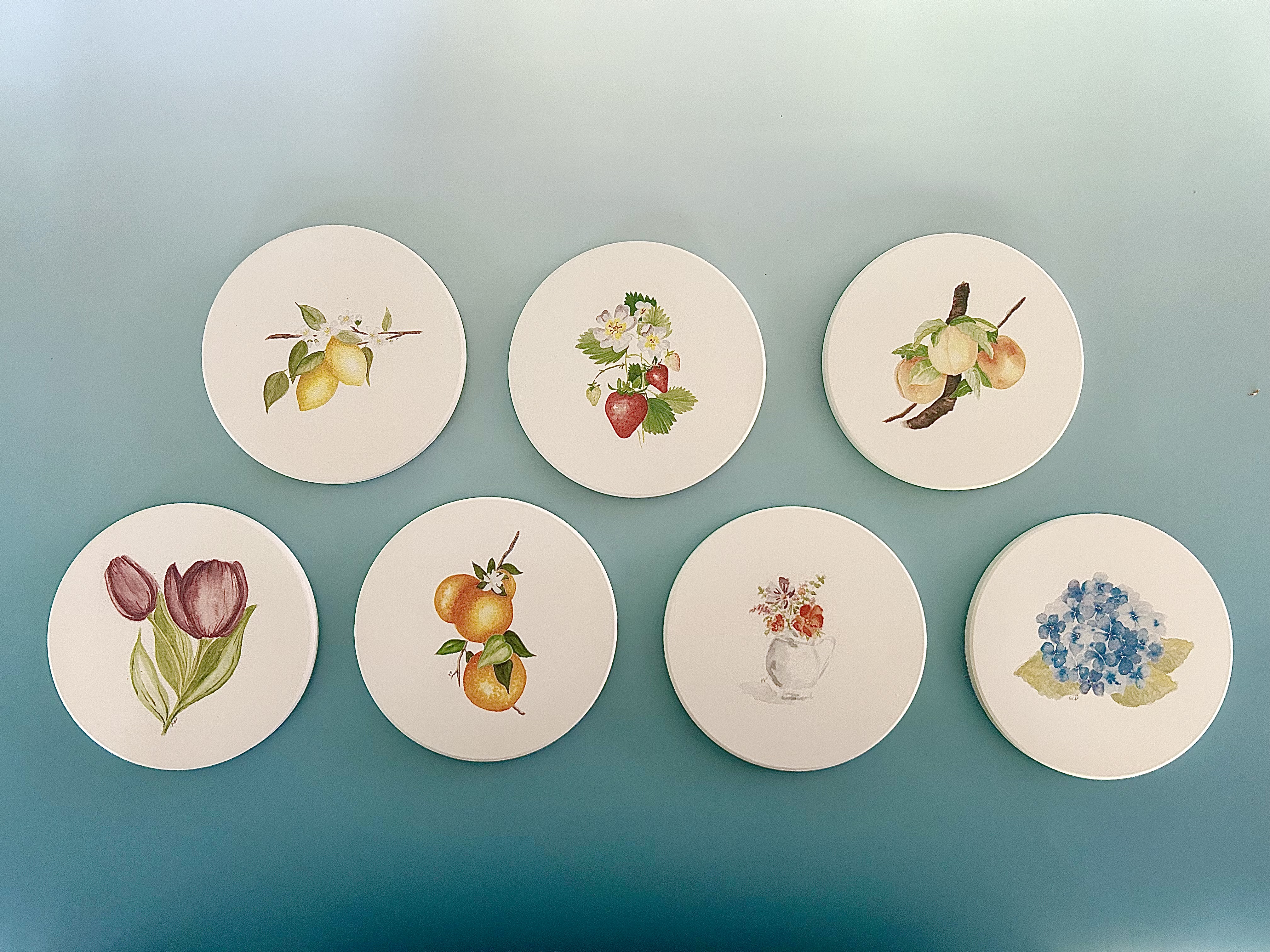 Mix & Match Ceramic Stone Coaster Set of 4