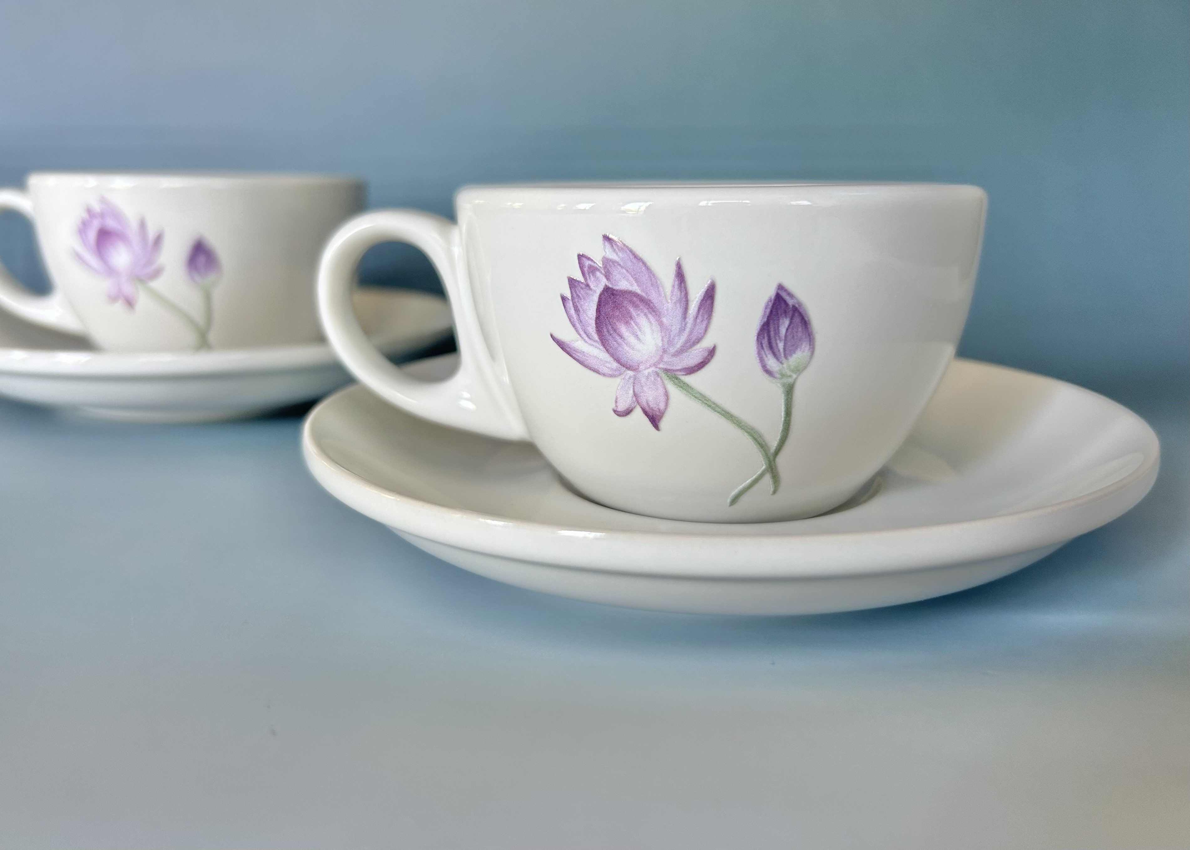 Lotus Blossom Cappuccino Set, 5 oz.
