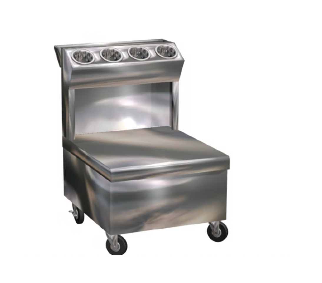 Carro Charolas y Cubiertos