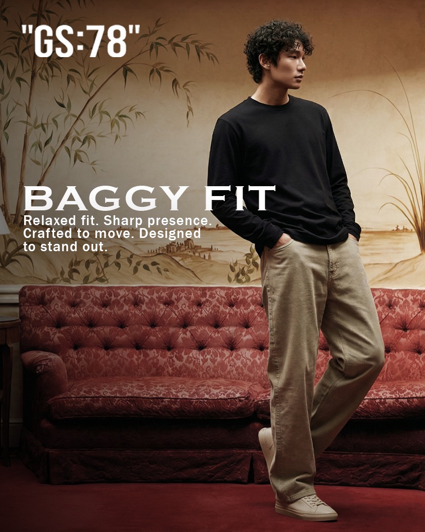 GS78 UNIQUE BAGGY FIT JEANS