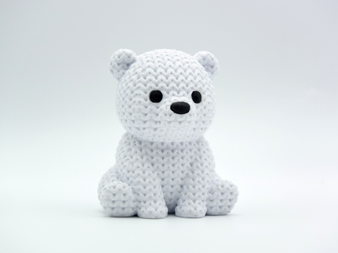 Oso polar bebe Tipo Crochet