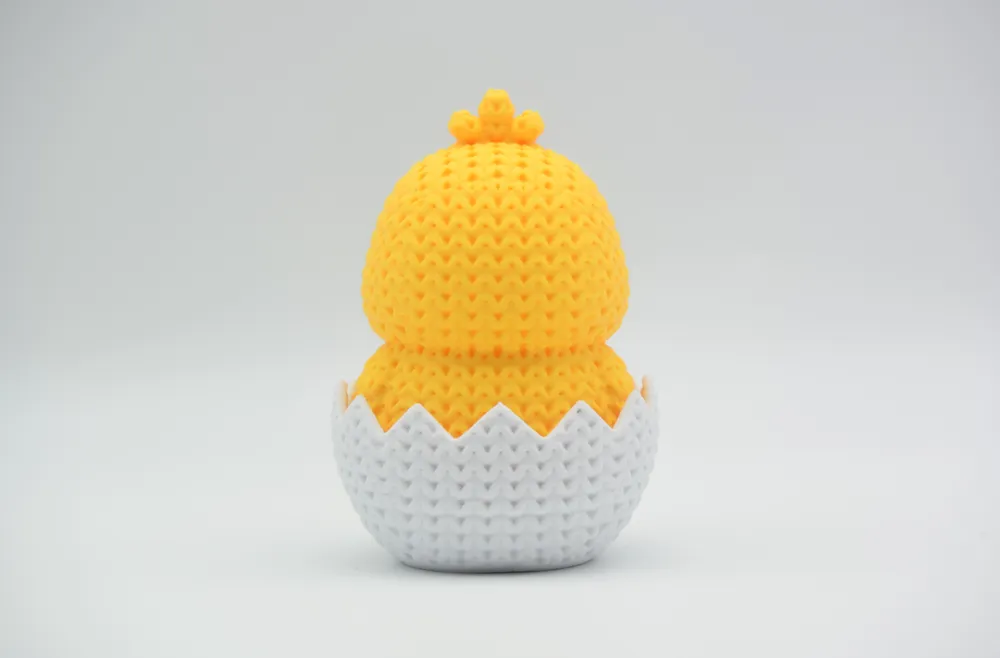 Pollito de Pascua Tipo Crochet