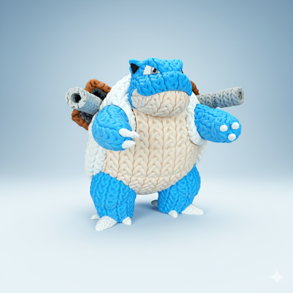 Blastoise Tipo Crochet