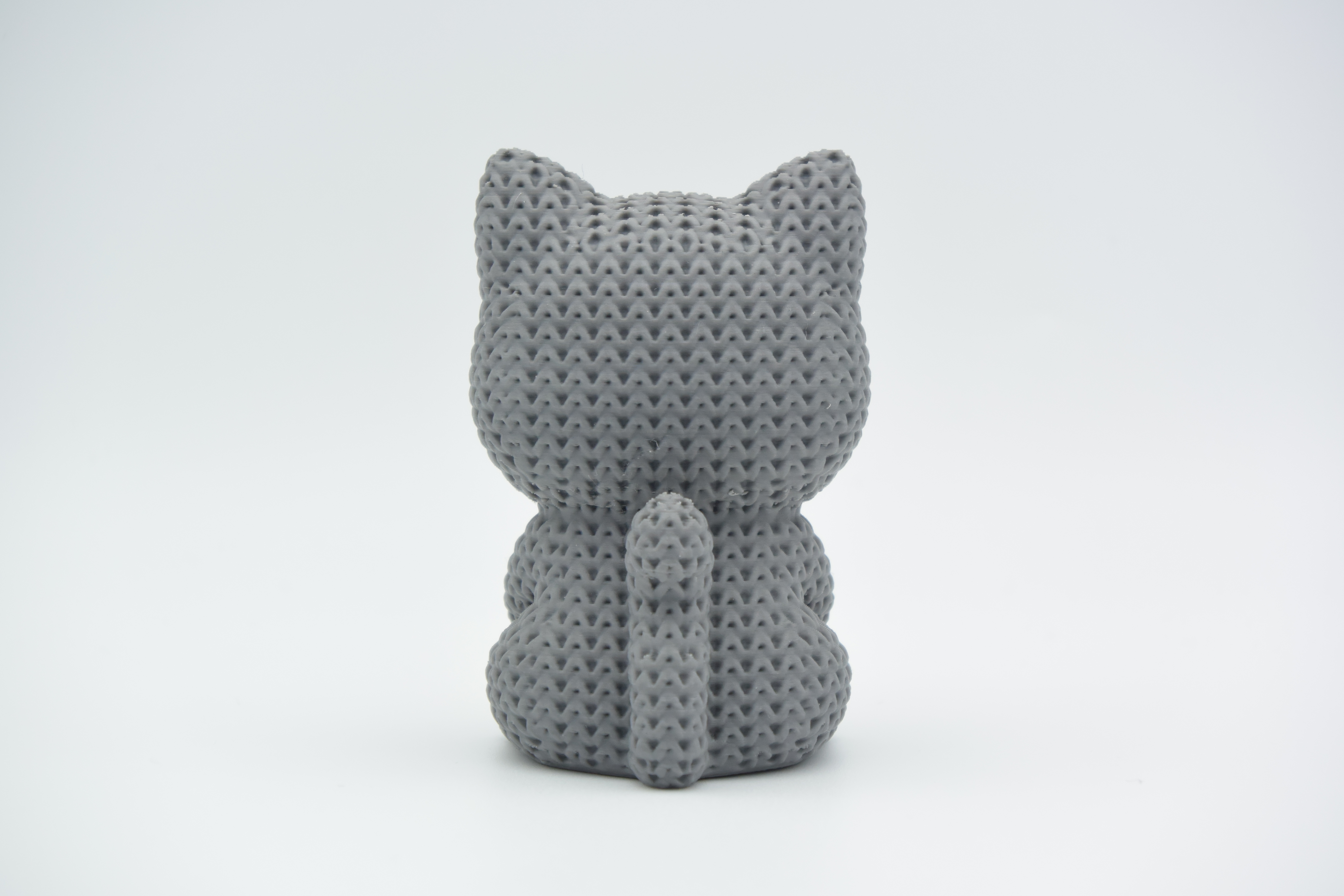 Gato con corazon Tipo Crochet