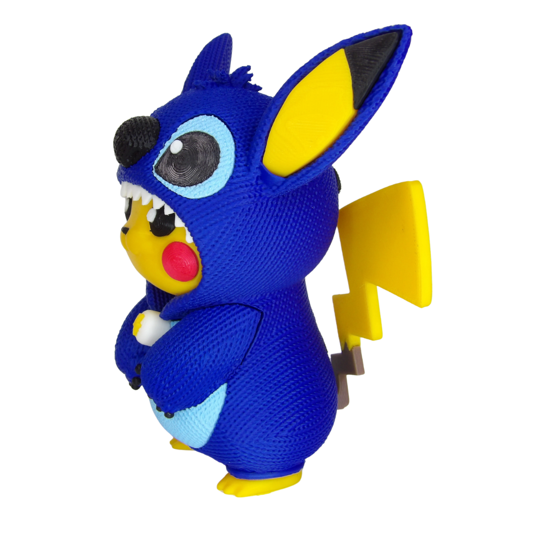 Fan Art Pikachu Stitch Tipo Crochet