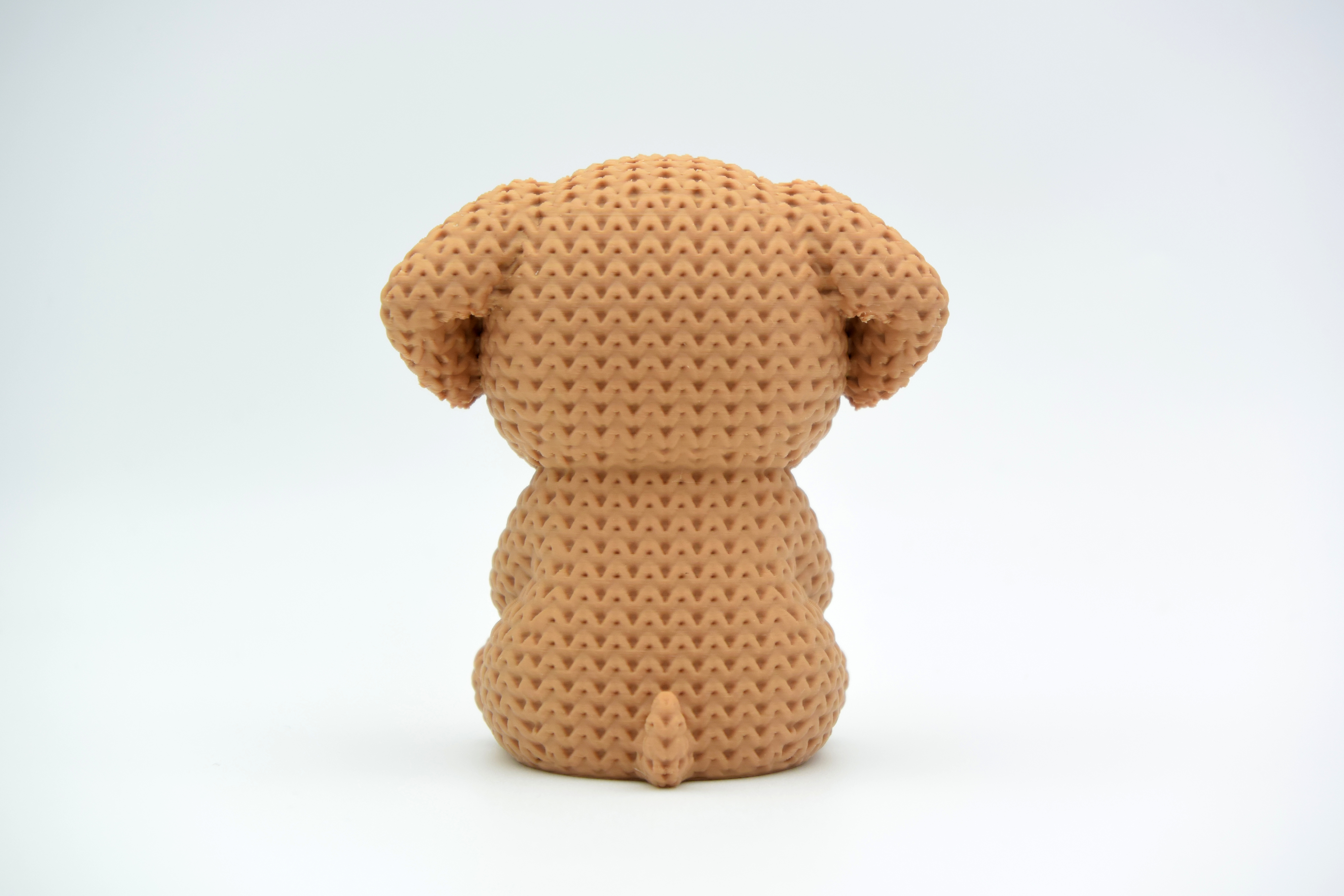 Perro con corazon Tipo Crochet
