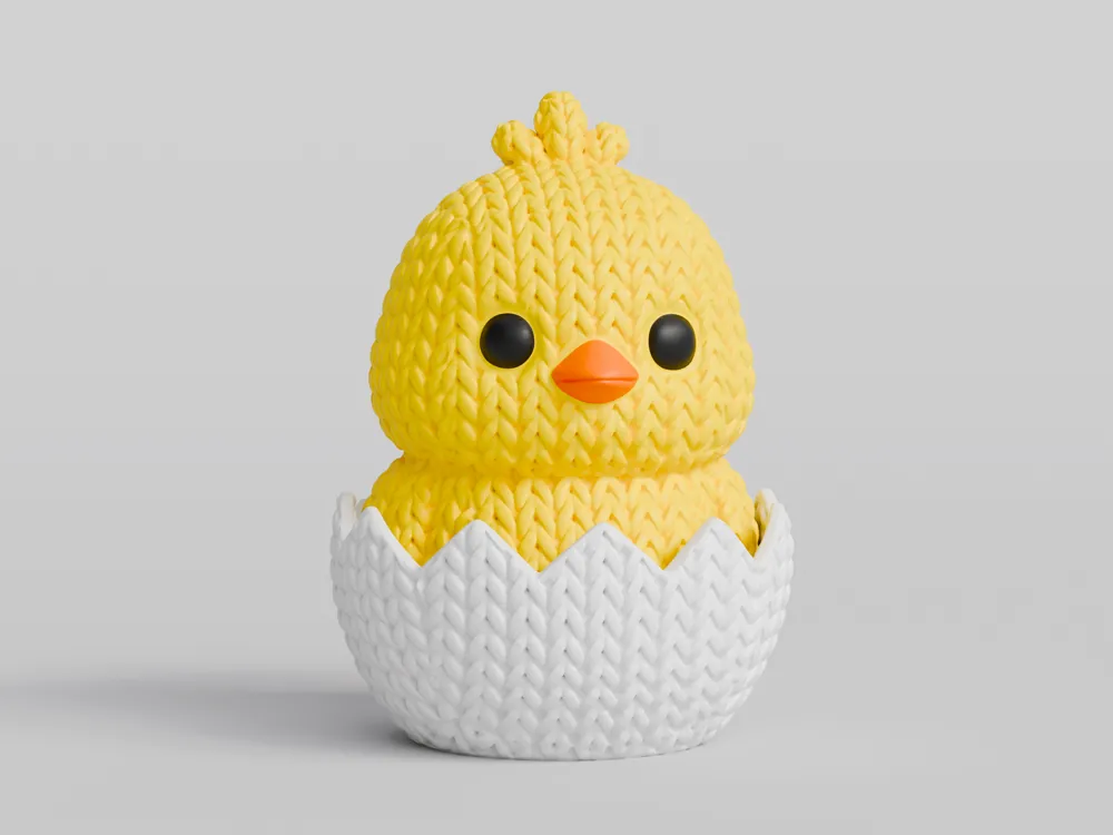Pollito de Pascua Tipo Crochet
