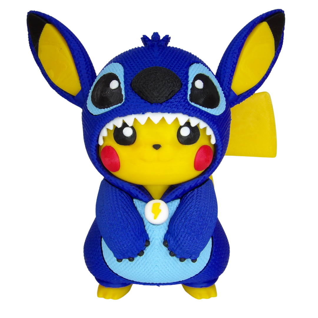 Fan Art Pikachu Stitch Tipo Crochet