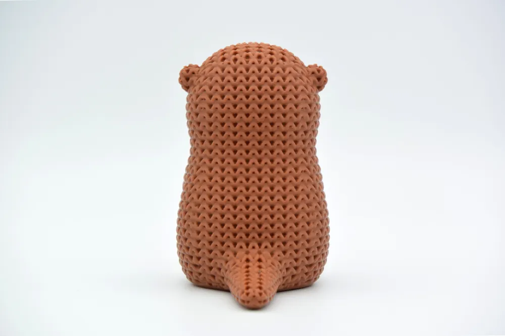 Nutria con corazon Tipo Crochet