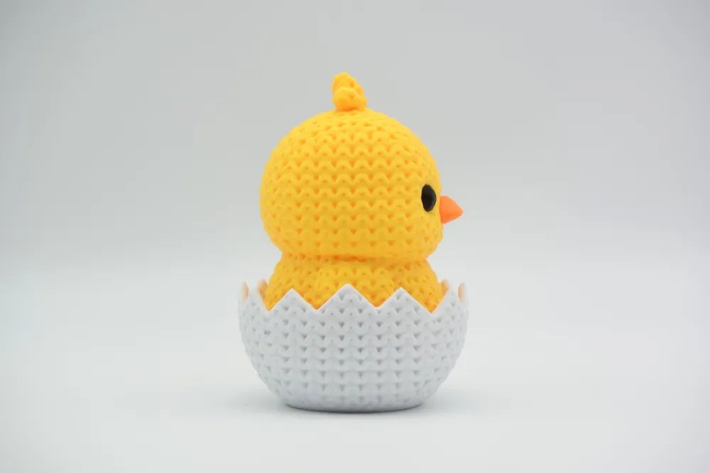 Pollito de Pascua Tipo Crochet