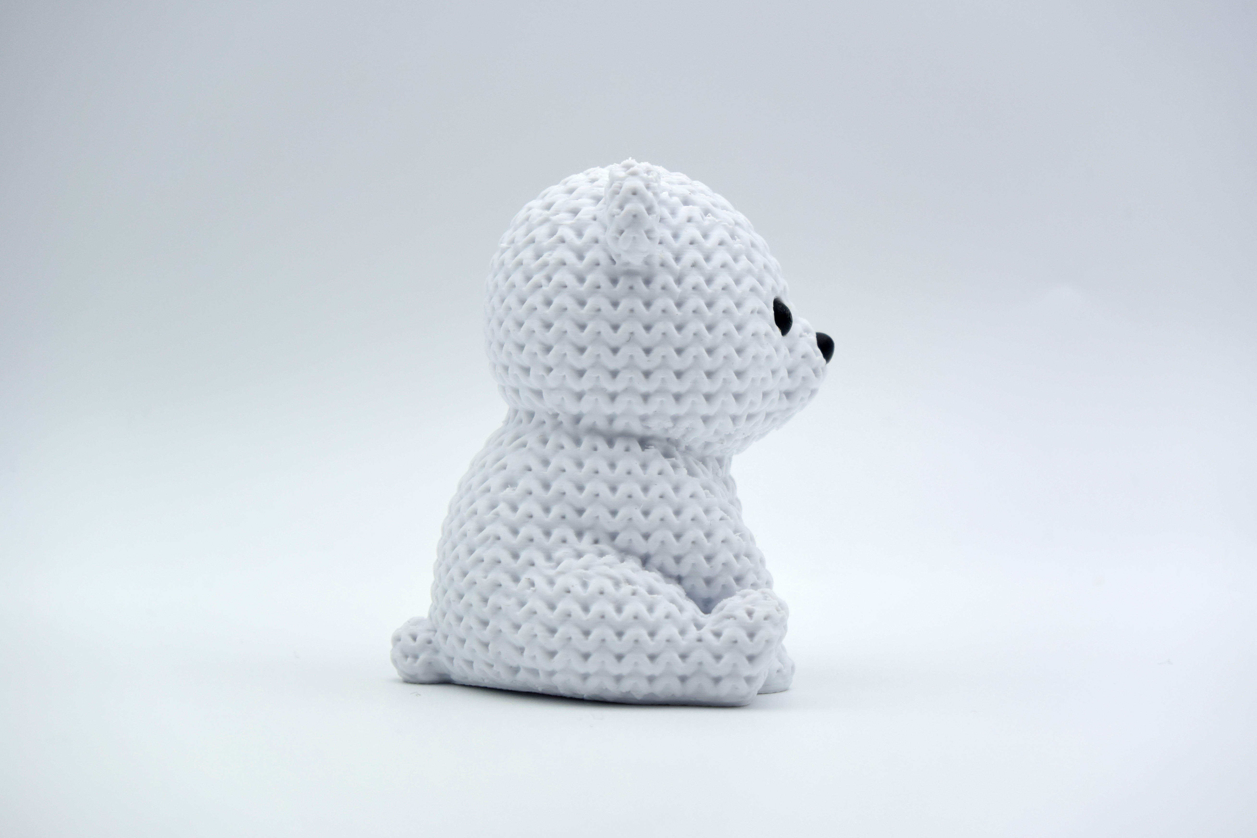 Oso polar bebe Tipo Crochet