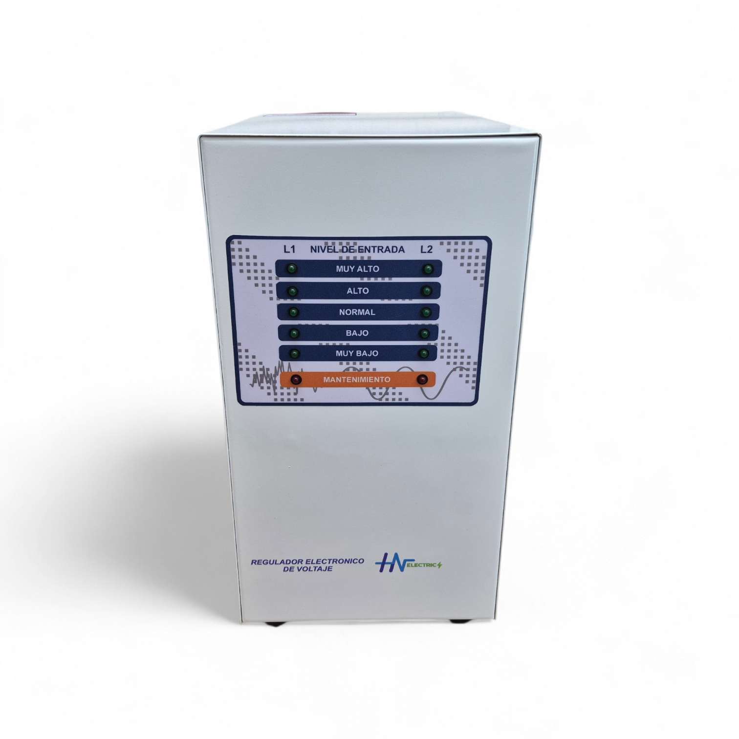 Regulador electronico de voltaje 4kVA Bifasico 127V/220V