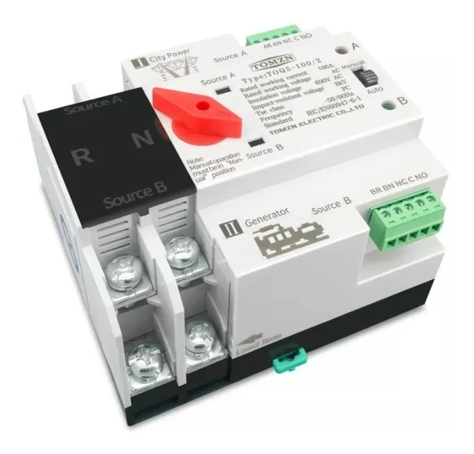 Interruptor Transferencia Automática/manual 2p 110v 63a Toq5