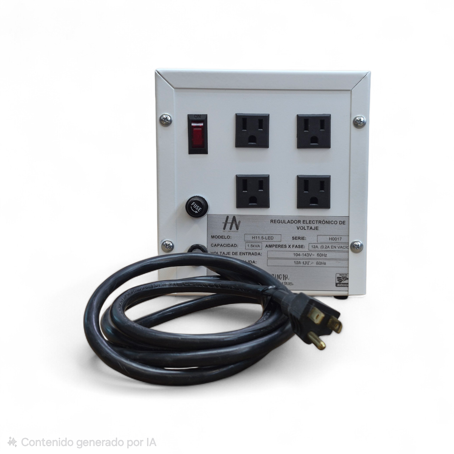 Regulador de voltaje 1.5kVA monofásico 127V