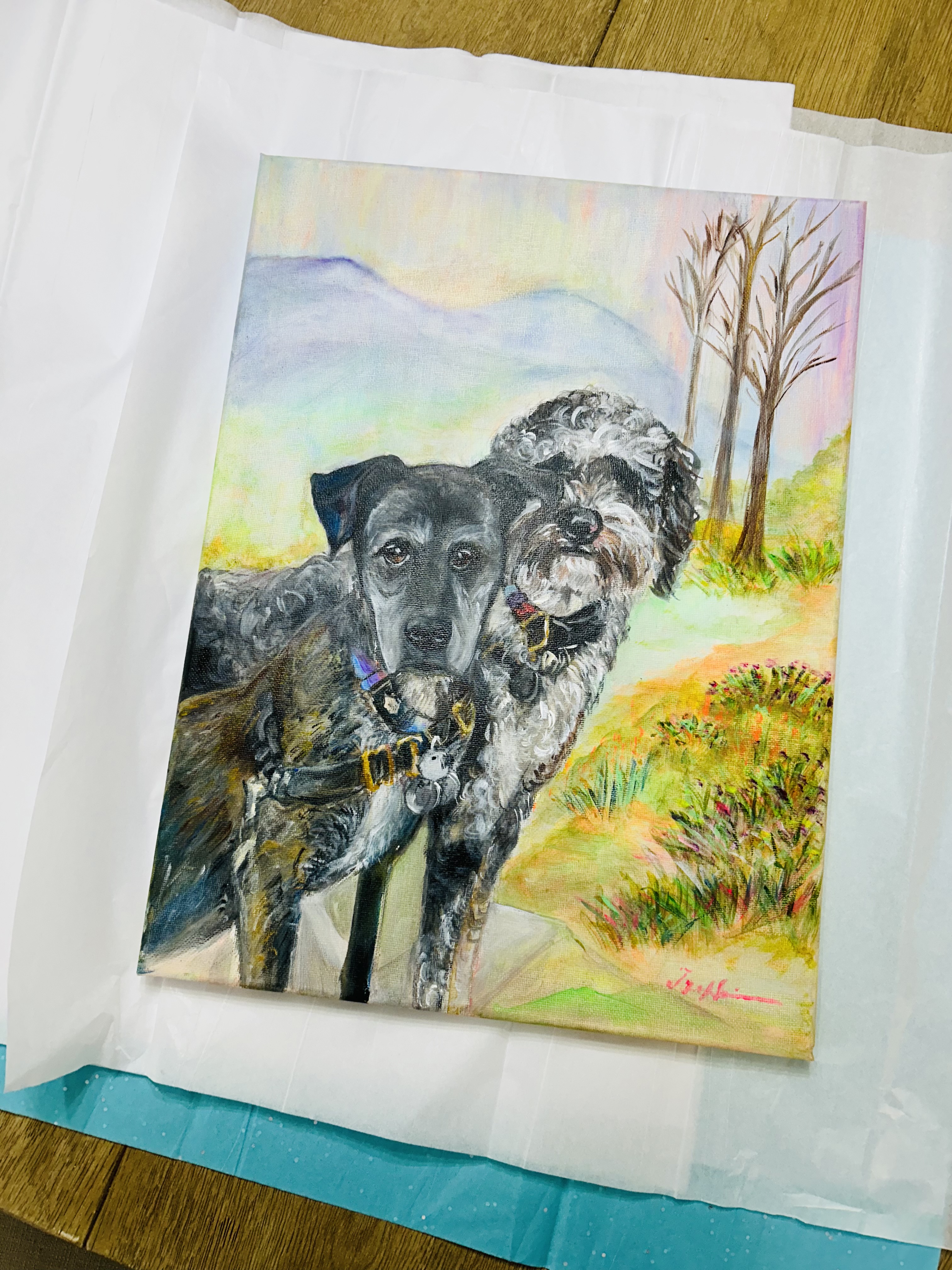 Custom Dog Portrait Painting