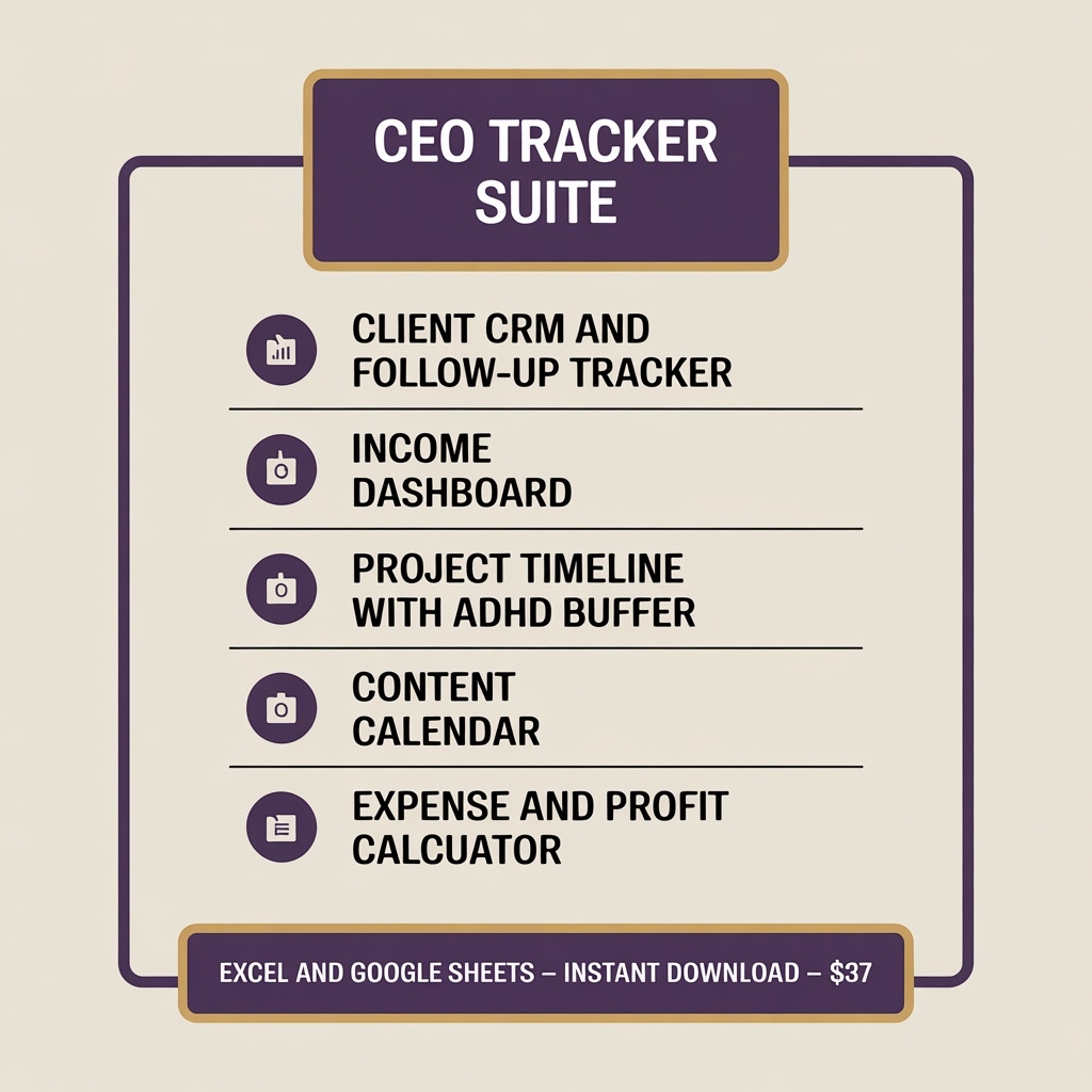 The CEO Tracker Suite