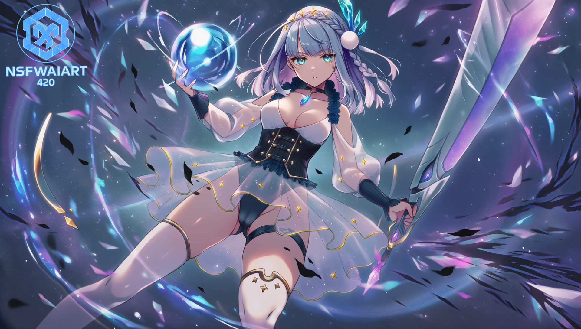 Fantasy Warrior Digital Artwork-Kagami Masara