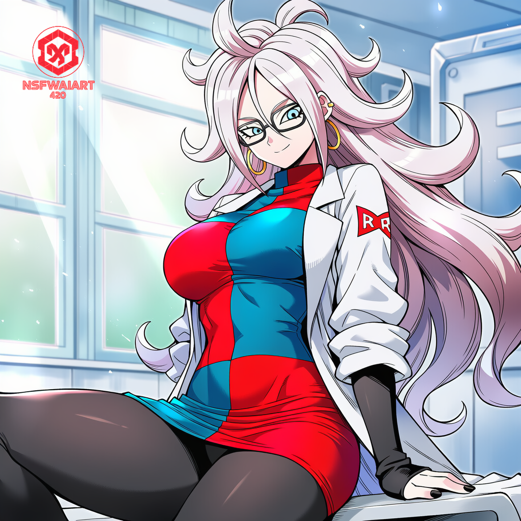 Anime Scientist Digital Artwork- Android 20