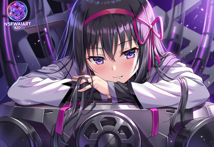 Anime Girl Digital Art Homura Akemi