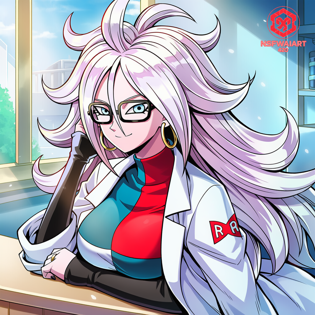 Anime Scientist Digital Artwork- Android 20