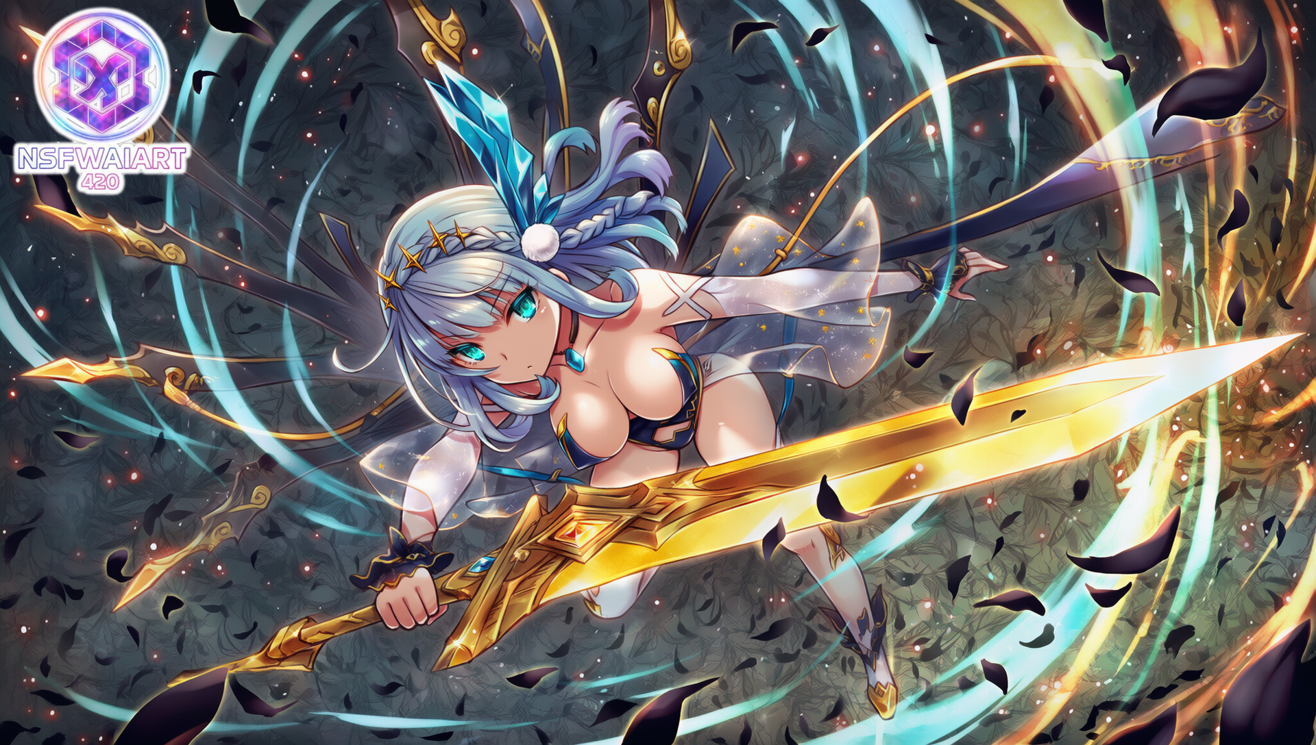 Fantasy Warrior Digital Artwork-Kagami Masara