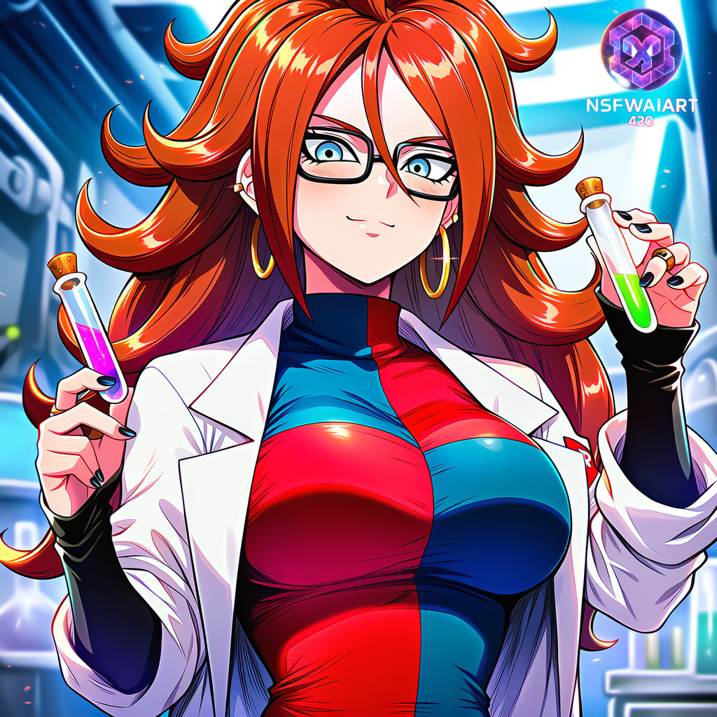 Anime Scientist Digital Artwork- Android 20