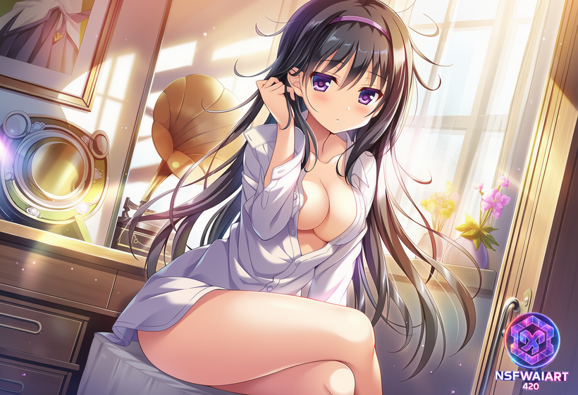 Anime Girl Digital Art Homura Akemi